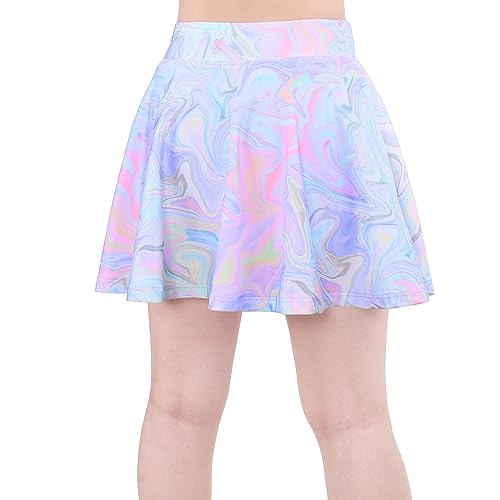 Jeskids Pleated Skirts Girls' Tennis Skirts Golf Athletic Skort Dance Running School Sport Skirts With Shorts 6-7 Years Tie Dye thumb #2