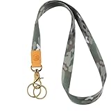 glodentai Lanyard for Keys, Cool Neck Strap Key Chain Holder, Long Lanyard for ID Badges Wallet (green camouflage)
