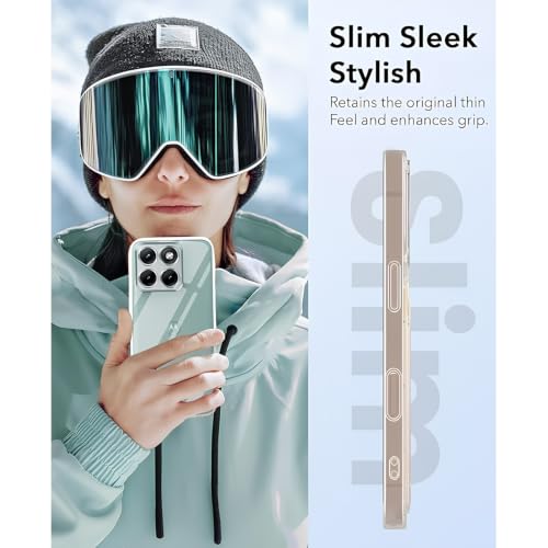 Image of Lifetime Anti-Yellow Clear Back Cover Case for Motorola Edge 70 Fusion 5G (Sleek Crystal Hard Back | Shockproof Protection with Camera Protection)