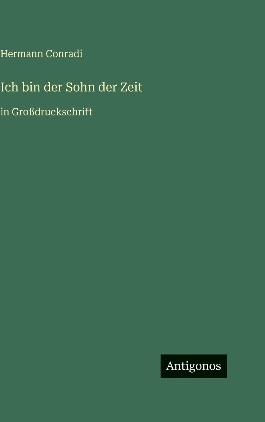 Ich bin der Sohn der Zeit: in Großdruckschrift