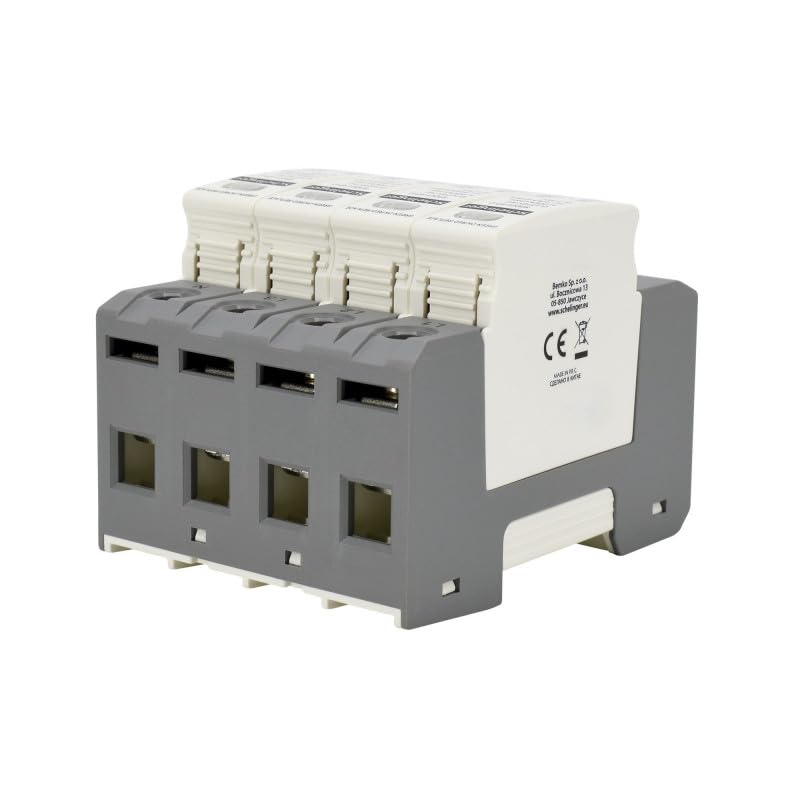 Parafoudre 4 pôles - 20kA - Classe T2 (C) - Rail DIN - IP20 -