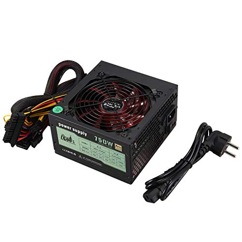 YanYun 550W Silenzioso con Ventola ATX 12V Alimentatore per PC 4/8-Pin Ventilatore Modulare SLI Illuminato per PC di Configurazione Computer di Fascia Alta