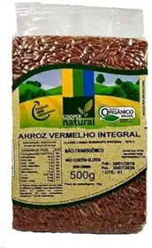 Kit 2X: Arroz Vermelho Integral Orgânico Coopernatural 500g