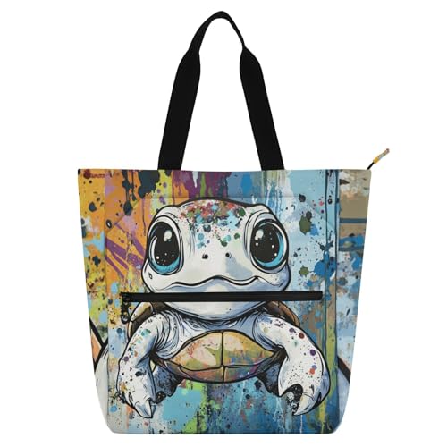 Bolsas de mano de tortugas para compras, viajes y el día a día escolar
