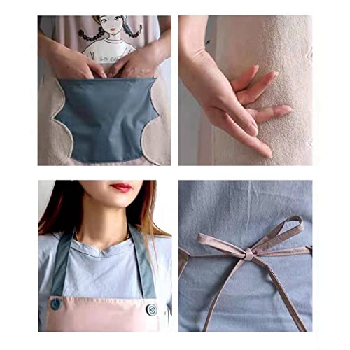 Avental de cozinha feminino listrado 2 pçs avental de cozinha com pano de mão avental de cozinha fem