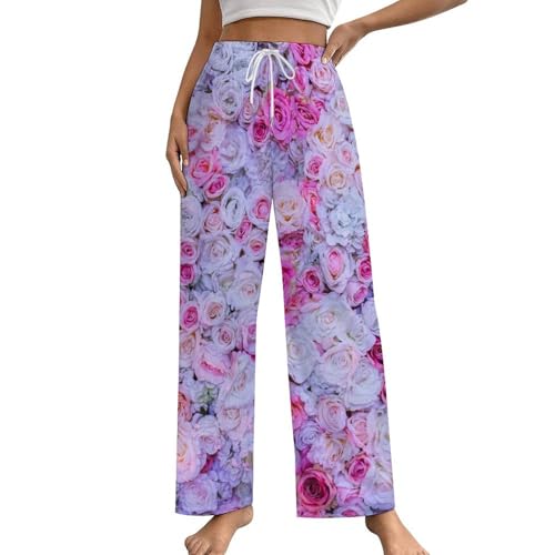 Bas de pyjama roses pêche idéal pour les matins cocooning