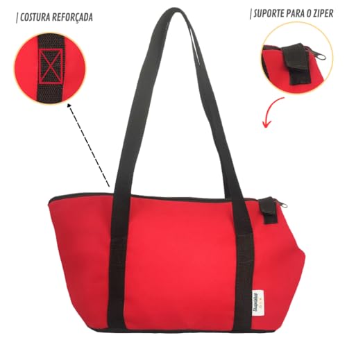 Bolsa para Transporte de Cachorros Gatos Pet Passeio Viagem Shopping(Preto,P)
