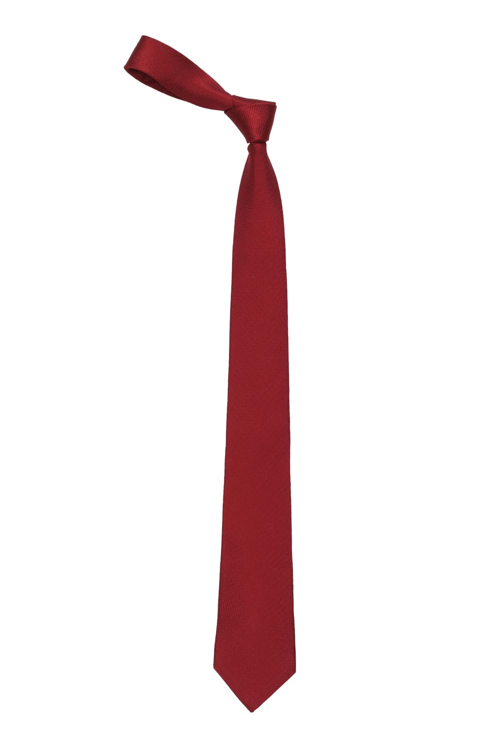 Men Red Textured Tie-image-32