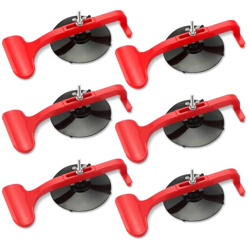 Image of 6 Pack Suction Cup Clamp Set | Class Clamps Kit for Car Convertible Glass Windshield Top Repair Gluing, Convertible Top Suction Cup Clamp