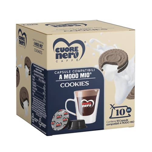 [CONFEZIONAMENTO] Comodo Packaging con apertura facilitata da 10 Capsule a modo mio compatibili. Conservabilità 24 mesi dalla data di produzione, conservare in luogo fresco e asciutto, lontano da fonti di calore e umidità. 100% compatibili con macchina caffe a modo mio