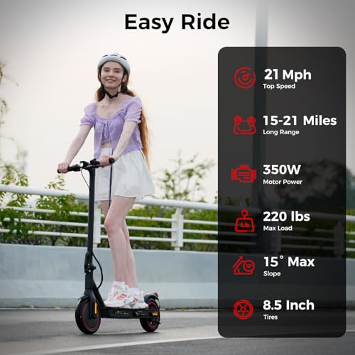 Electric Scooter for Adults, Top 21 MPH Foldable E Scooter
