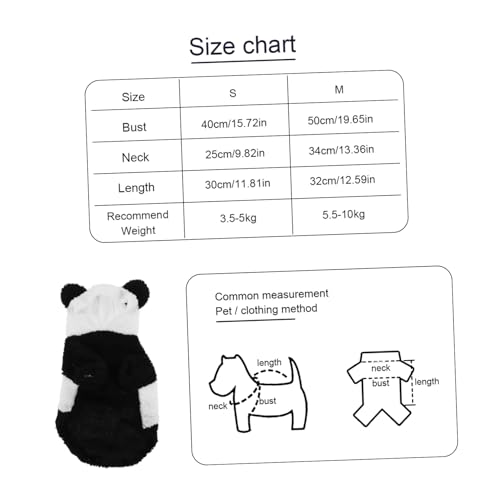 Disfraz de panda para perro talla M miniatura 2