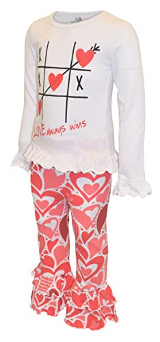 Image of Unique Baby Long Sleeve with Ruffle Leggings for Girls Kids Toddler Clothing Set Outfit
