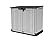 Keter Store It Out Nova Outdoor Garden Furniture Storage Shed Light Grey with Dark Grey Lid | Fade Free | All Weather Resistant | Safe and Secure | Zero Maintenance | 5 Year Warranty