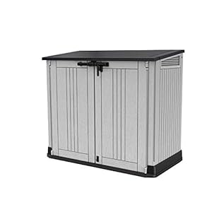 Keter Store It Out Nova Outdoor Garden Furniture Storage Shed Light Grey with Dark Grey Lid | Fade Free | All Weather Resistant | Safe and Secure | Zero Maintenance | 5 Year Warranty Keter Store It Out Nova Outdoor Garden Furniture Storage Shed Light Grey with Dark Grey Lid Fade Free All Weather Resistant Safe and Secure Zero Maintenance 5 Year Warranty