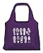 Special Edition Footprint ChicoBag - Earth-Friendly, Reusable and Collapsable Tote Perfect for Shopping, Travel and Throwing in a Bag or Purse - Purple