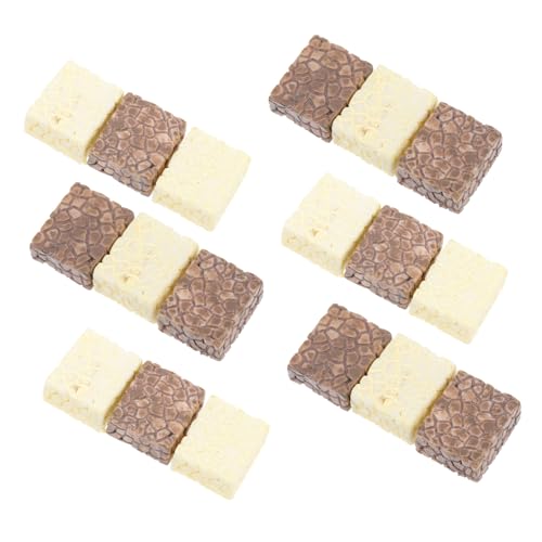 BESPORTBLE 20St Leiter Kunstharz Figur weißes Dekor Mini-Töpfe Töpfe für Pflanzen Ornament Haustier- -Verzierung Modelle von Mikrotreppen saftig Requisiten Container Kunsthandwerk Statue