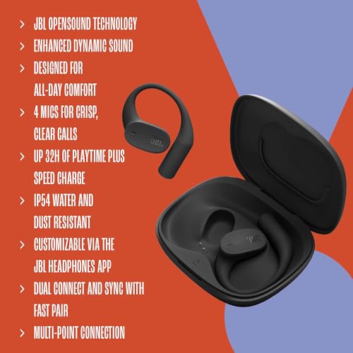 JBL Sense Lite - True Wireless Open-Ear Headphones, Designed for All-Day Comfort, 4 mics for Crisp, Clear Calls, IP54 Water and dust Resistant, Up to 32 (8+24 in case) Total Hours of Playtime (White) - Image 6