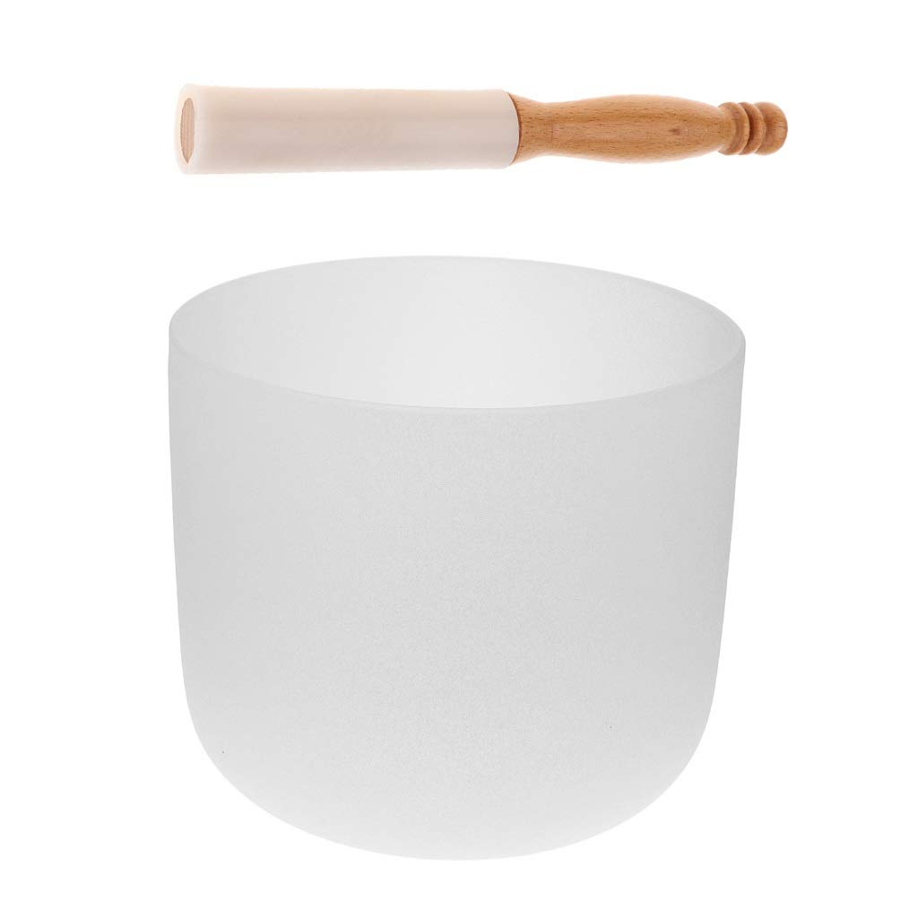 7 cali F Uwaga Quartz Crystal Singing Bowl z gumą Mallet Stick do akcesoriów do jogi