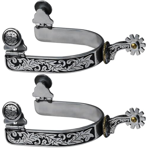 Accessoires d'équitation western comprenant une paire d'éperons pour cheval - 2