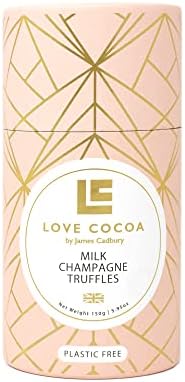 Milk Champagne Chocolate Truffles 150g - Creamy Chocolate Ganache, Premium Chocolate Truffles Gift for Her & Him | Love Cocoa