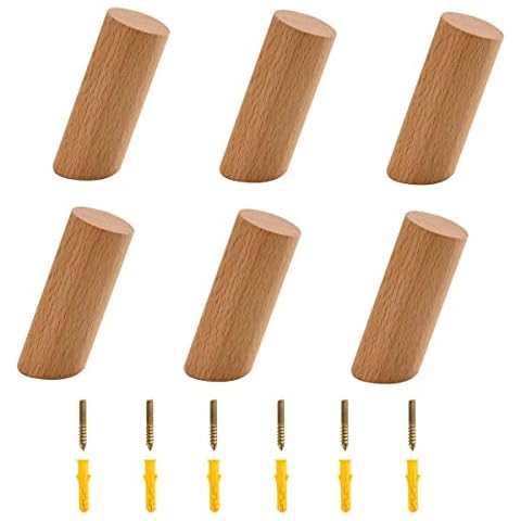PROVO Ganchos de Madera Natural para Colgar en la Pared Cover