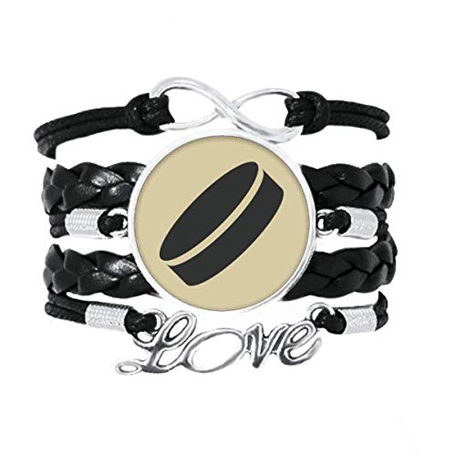 Bracelet à tricoter décontracté en cuir torsadé géométrique