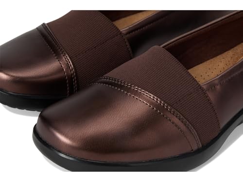 Clarks Clarks Collection Women's Kaetlyn Rhea Loafer, Bronze Metallic, 8 M US
