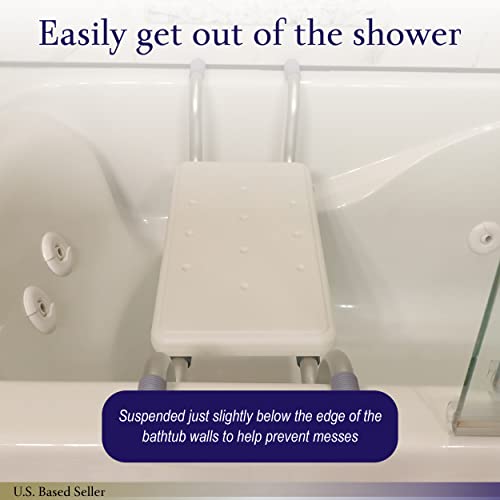Mondo Medical Adjustable Shower Bench Seat - 330Lb Capacity Across Tub Suspended Bath Bench For Elderly And Disabled #TOP3