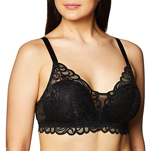 Bali womens Bali Women's Desire All Lace Wirefree Df6591 Full Coverage Bra, Black, 3X-Large US