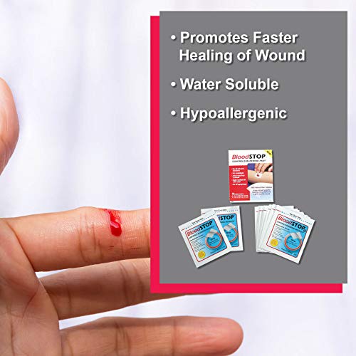 Image of Cramer BloodStop to Stop Bleeding from Minor Lacerations, First Aid Supplies for Athletic Training Room, Cellulose Content Stops Bleeding for Faster Healing of Open Wounds, 10 Piece Combo Pack