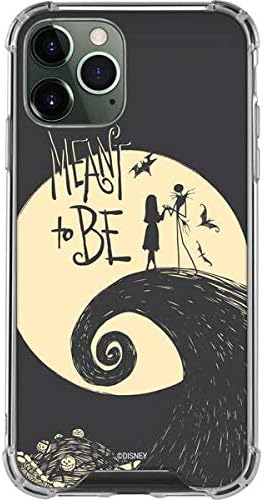 Skinit Clear Phone Case Compatible with iPhone 12 Pro Max - Officially Licensed Disney The Nightmare Before Christmas Jack and Sally Meant to Be Design