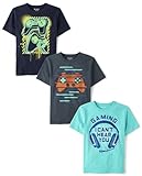 The Children's Place,3-Pack Short Sleeve Graphic T-Shirt,Medium (7/8)