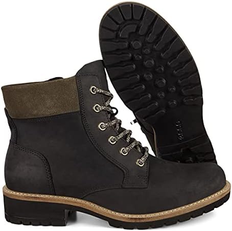 ECCO Women's Elaina Lace Boot Hydromax Ankle, Black/Tarmac, 10-10.5 | Image 5