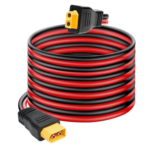 AIRUIXI 1.5meter or 3meter 12AWG XT60 Male to XT60 Female Extension Cable(1.5m 5FT)