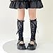 Ribbon Bowties Leg Warmer For Girl Spring Dress Leggings KneeHigh Socks Slouchy Stockings Ruffle Lace Leggings Fashion Lace L