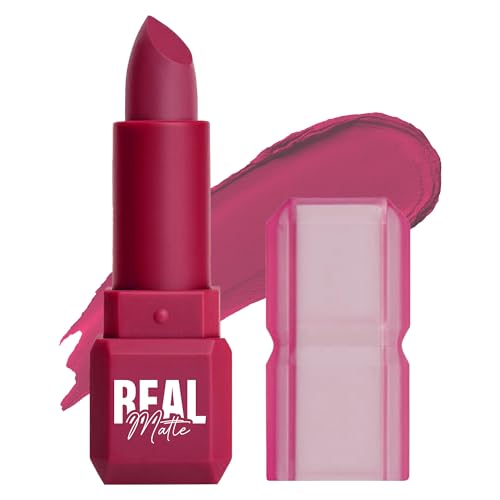Image of Mila Beaute Real Matte Lipstick | Enriched With Rosehip Extract | Ultra Matte Finish & Long Lasting I Single Swipe, Lightweight & Comfortable - 11-ORCHID PINK