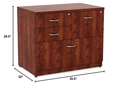 Lorell Prominence Lateral File, Cherry Laminate Top #TOP2