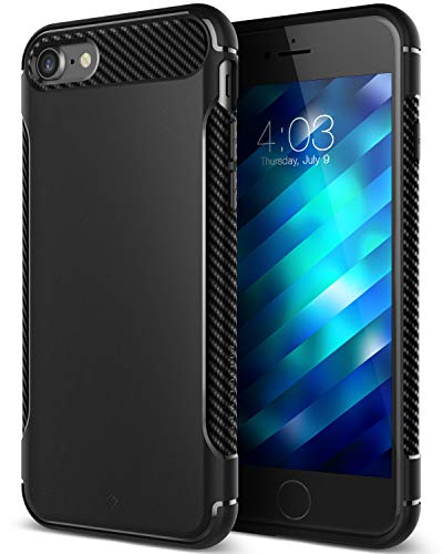 Caseology Vault for Apple iPhone 8 Case (2017) / for iPhone 7 Case (2016) - Rugged & Flexible - Matte Black
