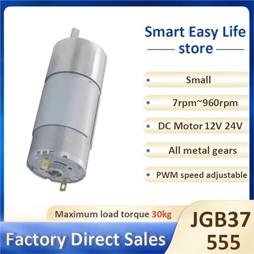 Moteur à faible bruit et couple élevé JGB37 555 pour automatisme précis