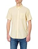  GANT Herren REG Broadcloth Stripe BD SS Hemd, BRIMSTONE Yellow, XL