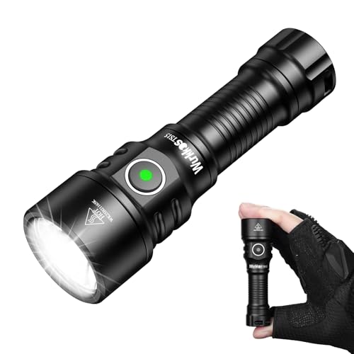Wurkkos TS15 Mini AA Linterna 900 lúmenes recargable LED linterna con alcance de 228 m, compatible con pilas AA, linterna compacta y brillante para camping, senderismo, emergencia