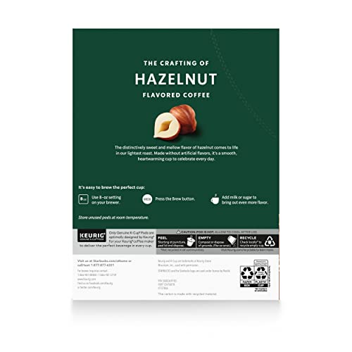 Starbucks Medium Roast K-Cup Coffee Pods — Hazelnut For Keurig Brewers — 6 Boxes (60 Pods Total) #TOP7