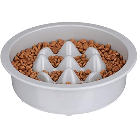 Neater Pet Brands - The Niner Slow Feed Bowl - Raised Peaks Slow Down Pets Eating Cover
