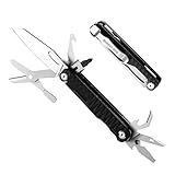 Mossy Oak Multitool Knife, 12 in 1 Pocket Multitool with G10 Handle, EDC Multi Tool Knife with Scissors Bottle Opener Screwdrivers and More for Camping, Survival, Hunting and Outdoors