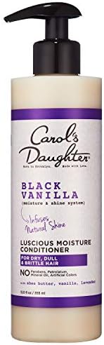 Carol’s Daughter Black Vanilla Moisturizing Conditioner for Curly, Wavy, Natural Hair, Adds Hydration & Shine to Dry, Damaged Hair- Made with Shea Butter and Rosemary, 8 fl oz