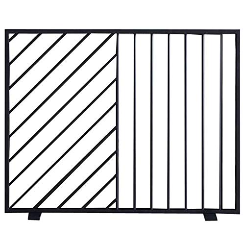 FUFU Ecran de Cheminée Fer forgé écran feu, Grand Spark Garde Mesh, Foyer de protection for poêle à bois/gaz/Poêle feu ouvert Protection pare-feu