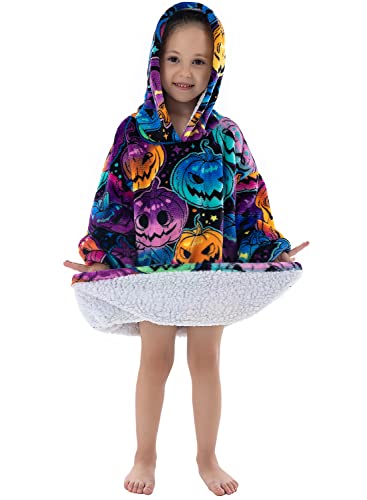 Wearable Blanket Hoodie for Toddlers, Infant 2-6YR Sherpa Blanket Sweatshirt with Pocket, Super Warm Wearable Hoodie Fits 2-6 Years Little Kids Girls Boys - Image 3