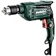 metabo Bohrmaschine BE 650-650 W, 13 mm Stahlbohrung, 30 mm Holzbohrung - Vario-Elektronik, Rechts-/Linkslauf, Softgrip - Inkl. Zahnkranzbohrfutter und Bohrfutterschlüssel
