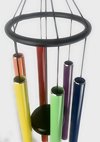 Ain’t It Nice Large Wind Chime Hanging Metal Wind Chimes Decoration For Inside Home Decor Living Room Kitchen Or Wind Chimes For Outside Patio Porch Garden Tree Memorial Gifts, Rainbow 36 Inches #TOP4